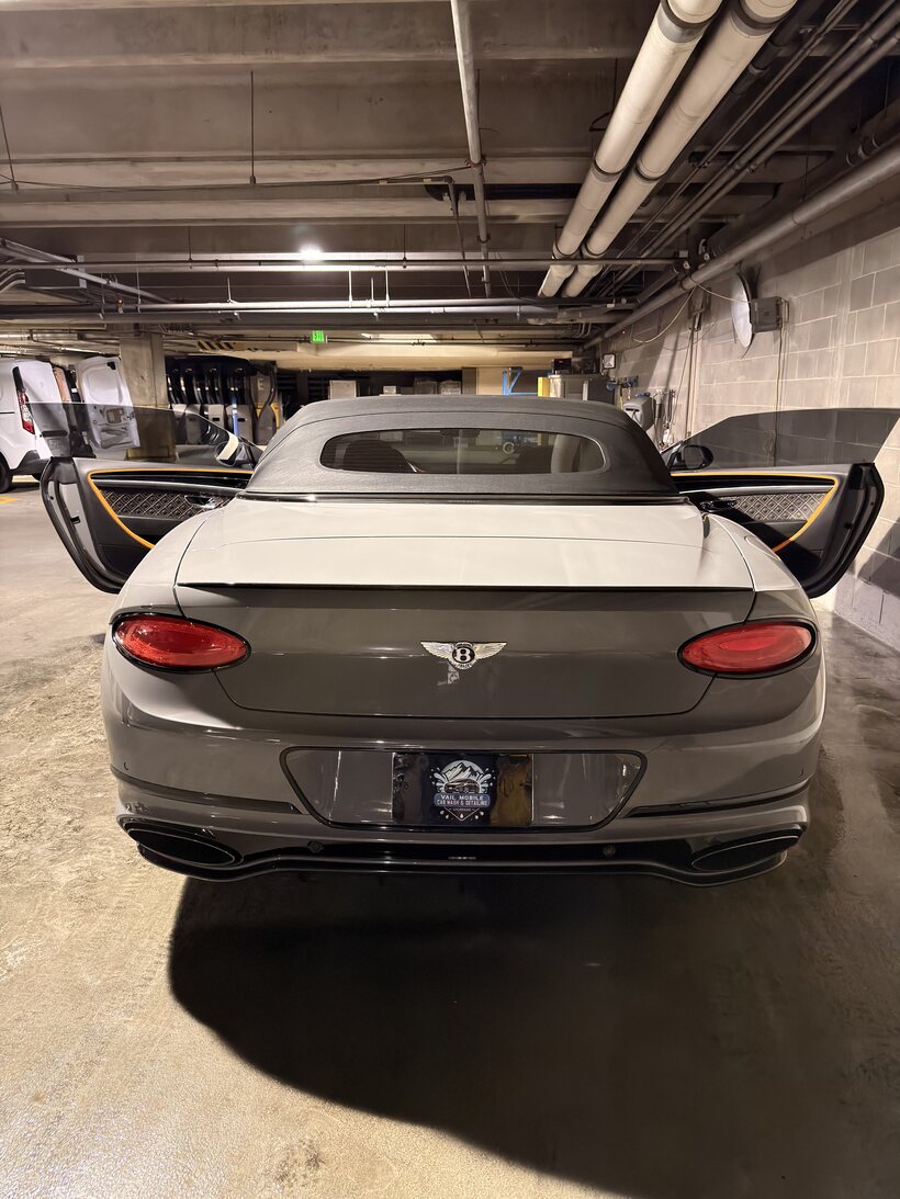 Bentley Continental GT freshly washed