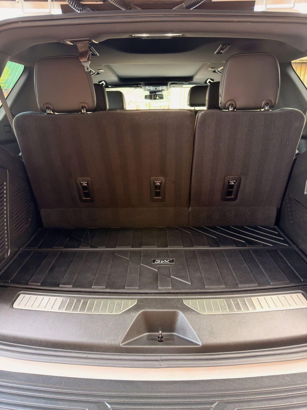 SUV cargo area after detailing — clean and spotless